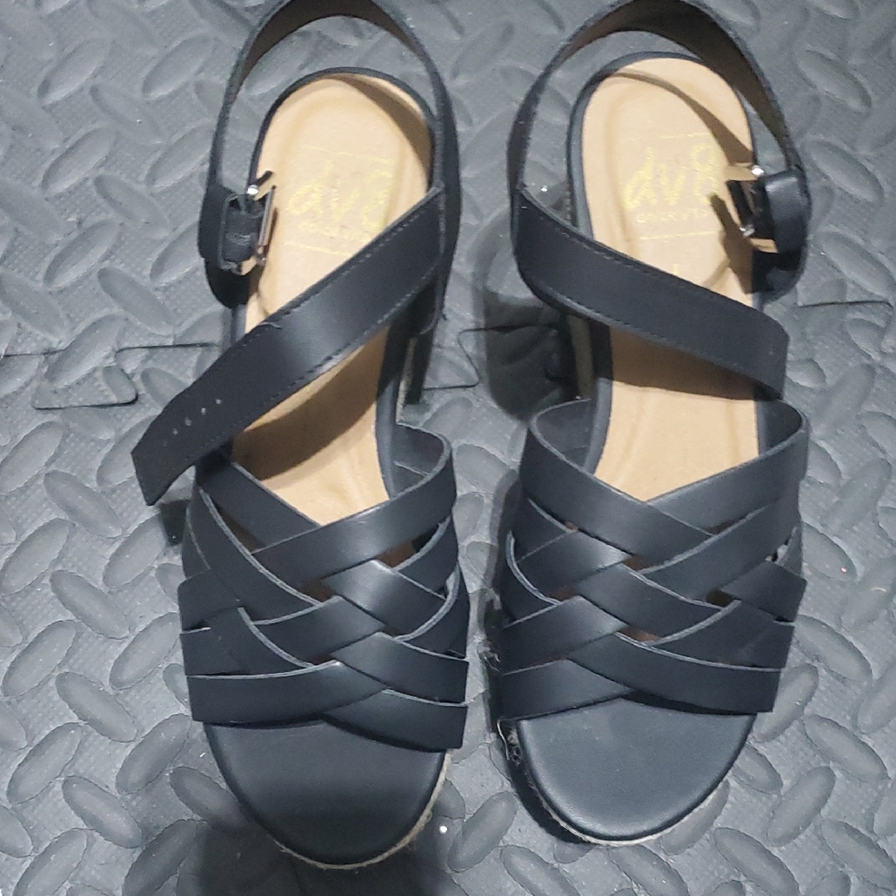 Dolce Vita Black Woven Sandals
